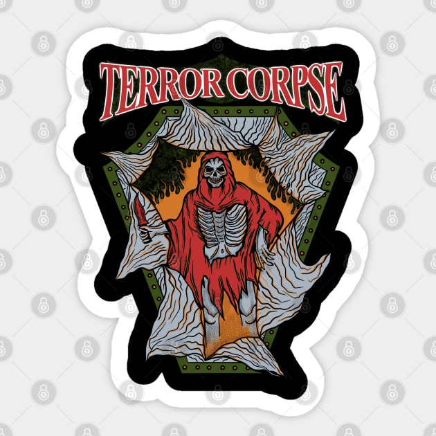 Terror Corpse Sticker by Yusuf